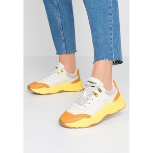 Maison Scotch & Soda Celest Chunky Dad Sneakers Cream / Yellow US 9 Platform